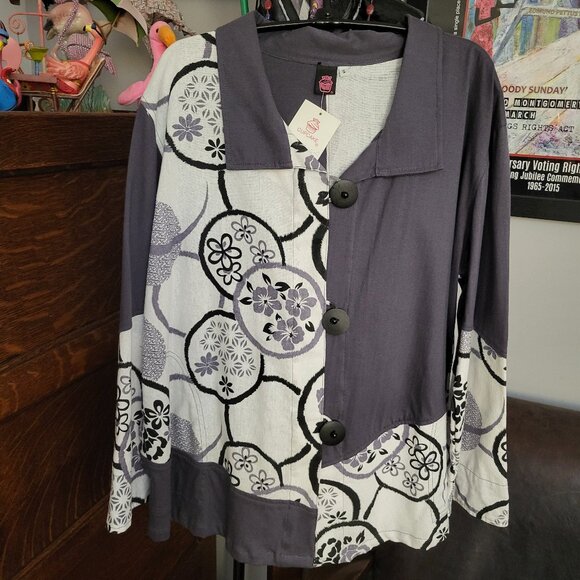 Women's patterned jacket - Picture 1 of 3